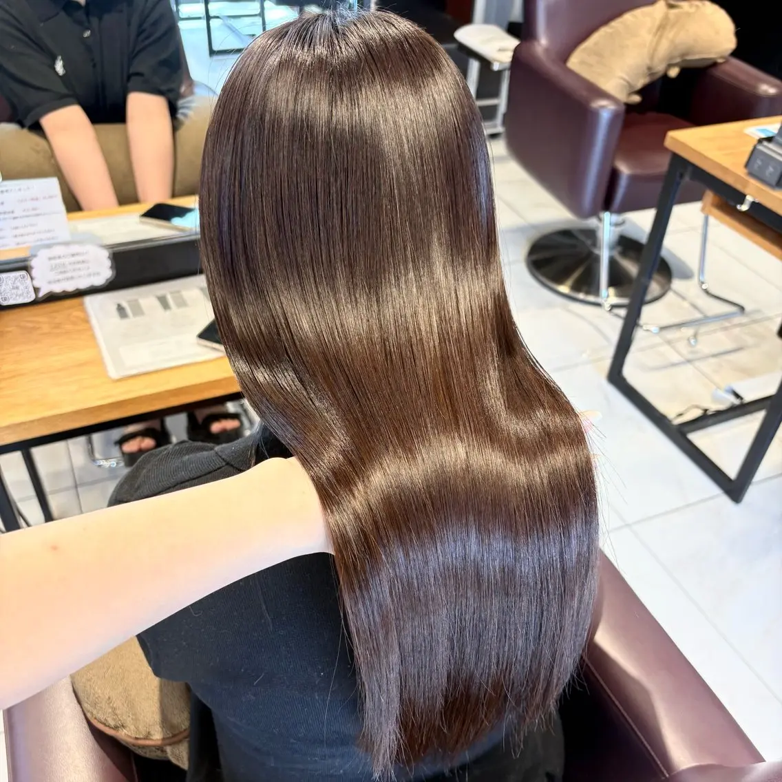 ロング カラー 髪質改善 ヘアカラー トリートメント riko/レイヤー カット/ヘアセットのヘアスタイル