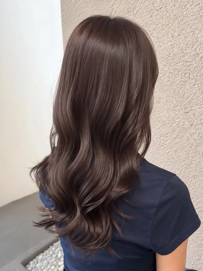 ロング カラー 透明感カラー グレージュ Saraju 仁川店 SHIORI ♥のヘアスタイル