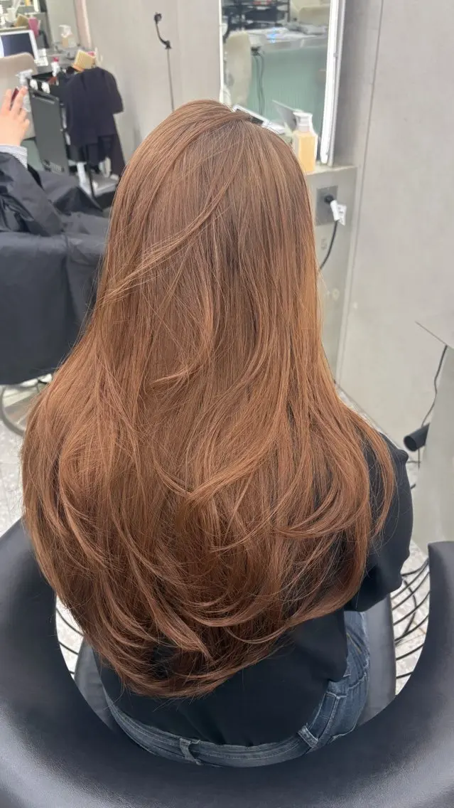 ロング ハッシュカット ハイレイヤー レイヤーカット Yuta✂︎ 韓国レイヤー🪽のヘアスタイル