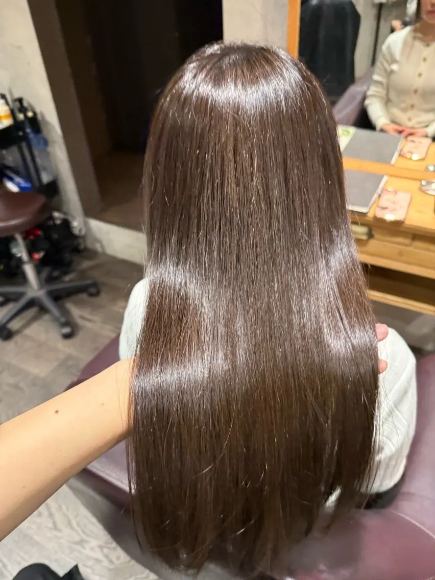 ロング 中川歩 髪質改善 ツヤカラー【横浜】のヘアスタイル