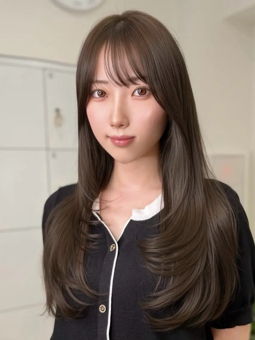 ロング ヘアカラー 縮毛矯正×艶カラー/ 表参道/コウスケのヘアスタイル