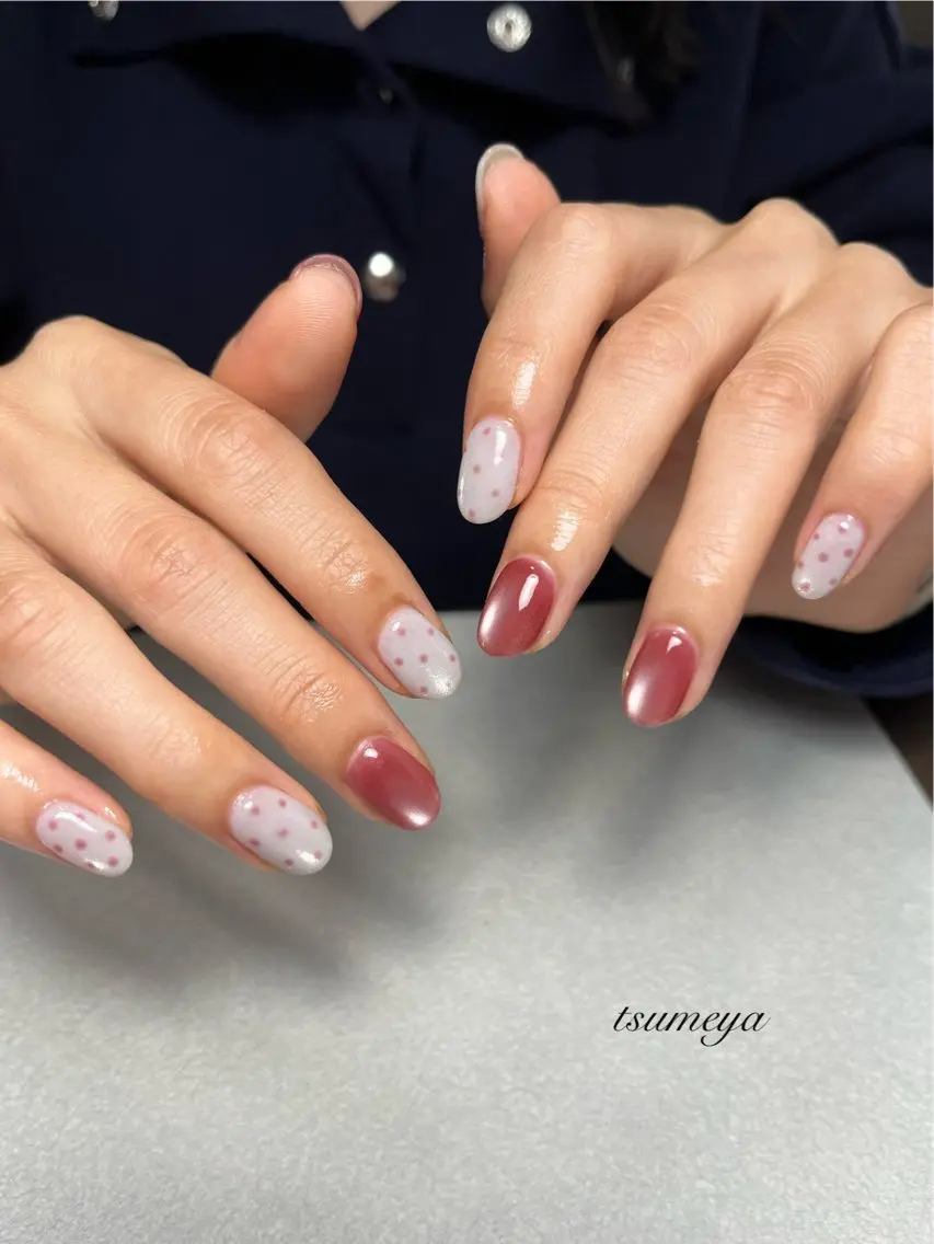 ネイル ハンドネイル tsumeya ゆるかわ手描きネイルのネイルデザイン