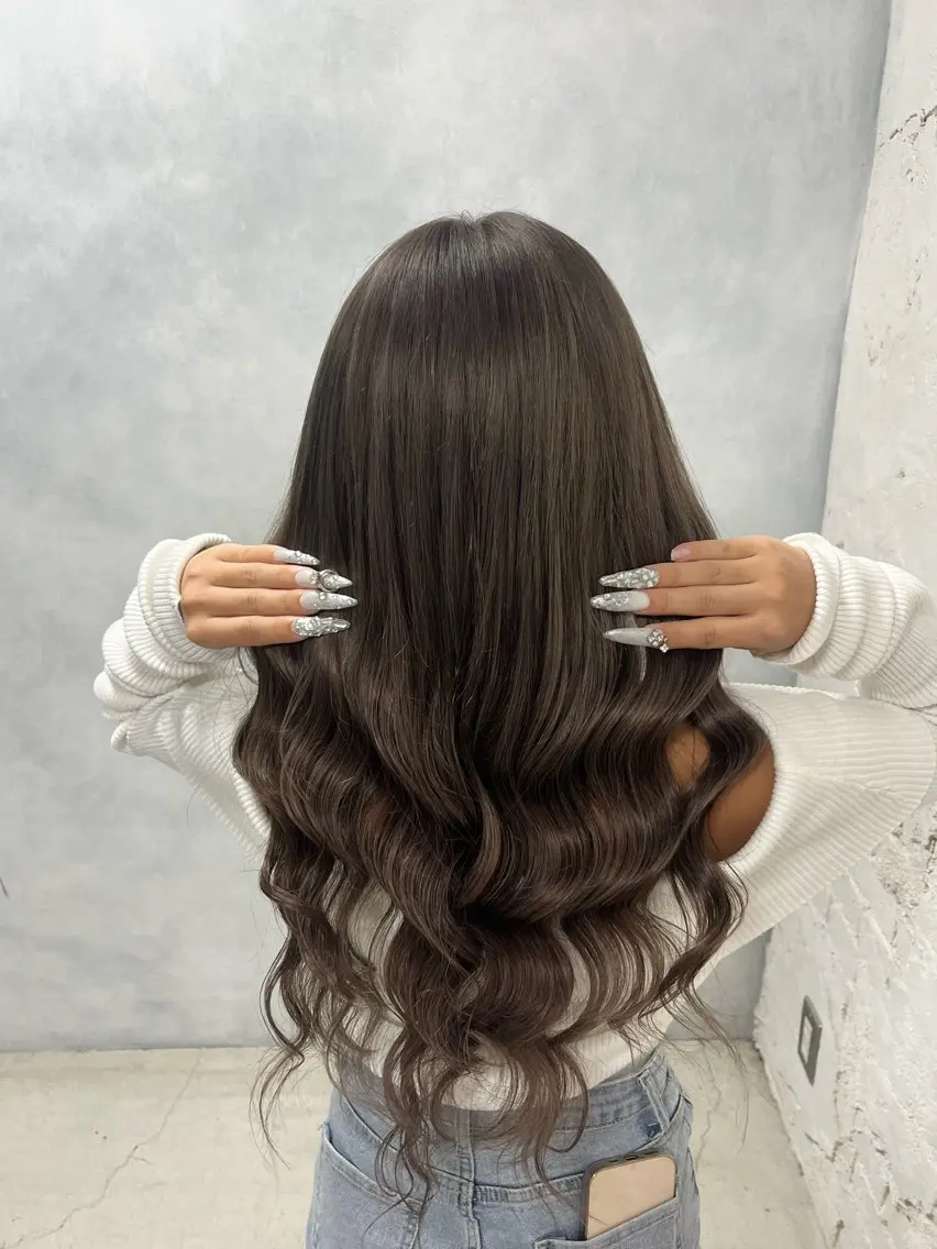 人毛エクステ💖60本の写真
