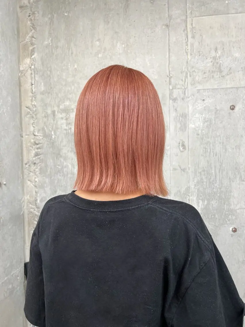 ミディアム カット ヘアカラー トリートメント azumi/グレー ジュ/オリーブ/縮毛のヘアスタイル
