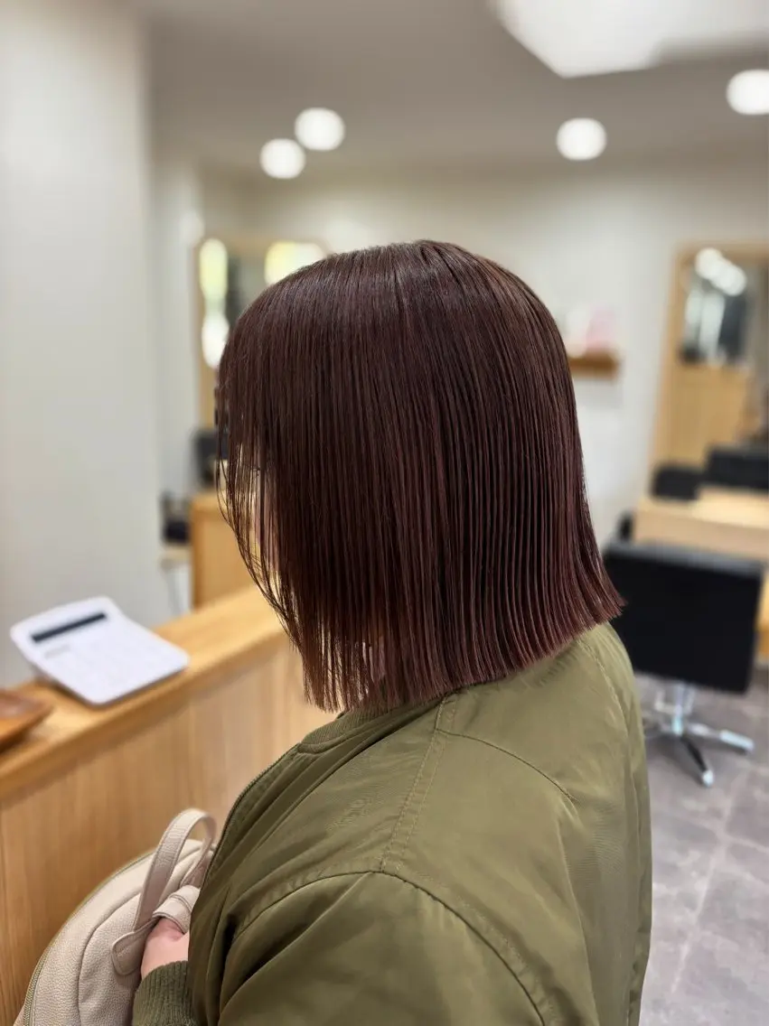 ミディアム カラー カット ヘアカラー トリートメント (kakko) ayumiのヘアスタイル