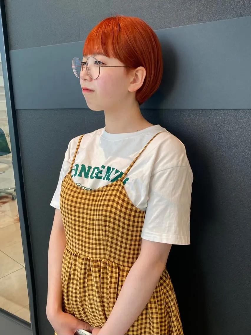 ショート カラー ブリーチ カット ヘアカラー トリートメント mai / linoah˚✧のヘアスタイル