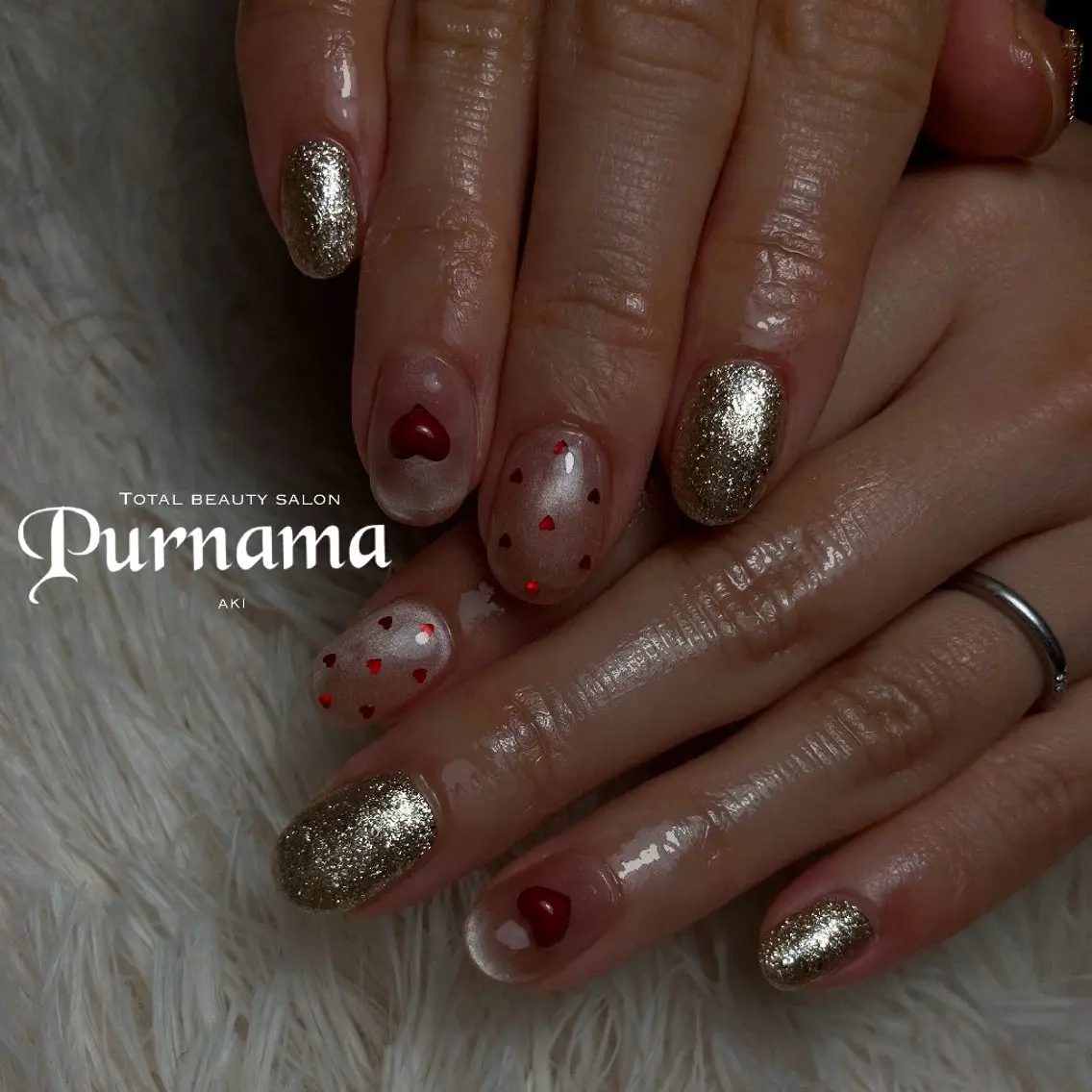 ネイル ハンドネイル Purnama あきのネイルデザイン