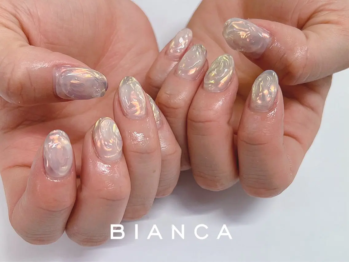 ネイル ハンドネイル Bianca関内 USUI🐢のネイルデザイン