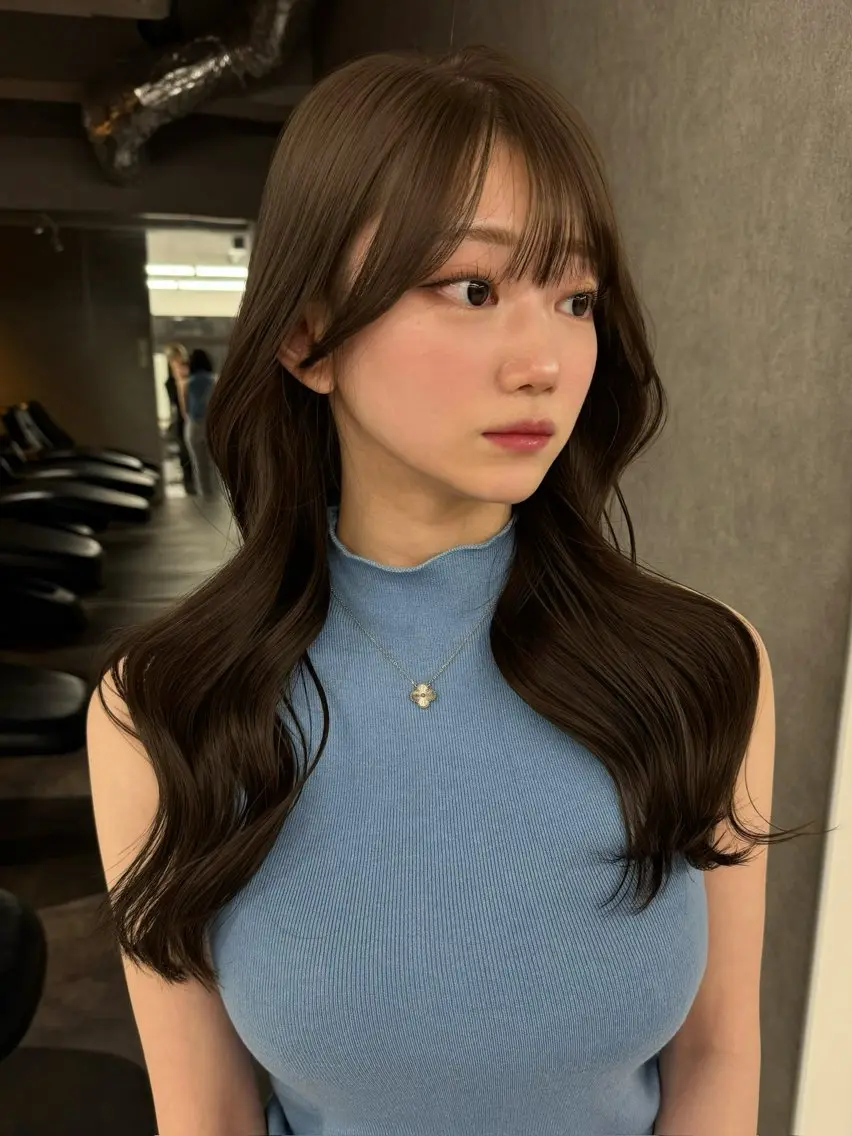 ロング カラー カット ヘアカラー トリートメント ヘアセット Rita/髪質改善/ ブリーチなしWカラーのヘアスタイル