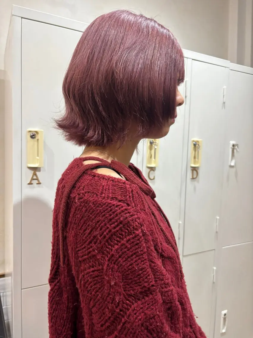 ショート ボブレイヤー ボブ レイヤーカット カット トリートメント ヘアセット 🧸似合わせデザイン ほそいけいこ🧸のヘアスタイル