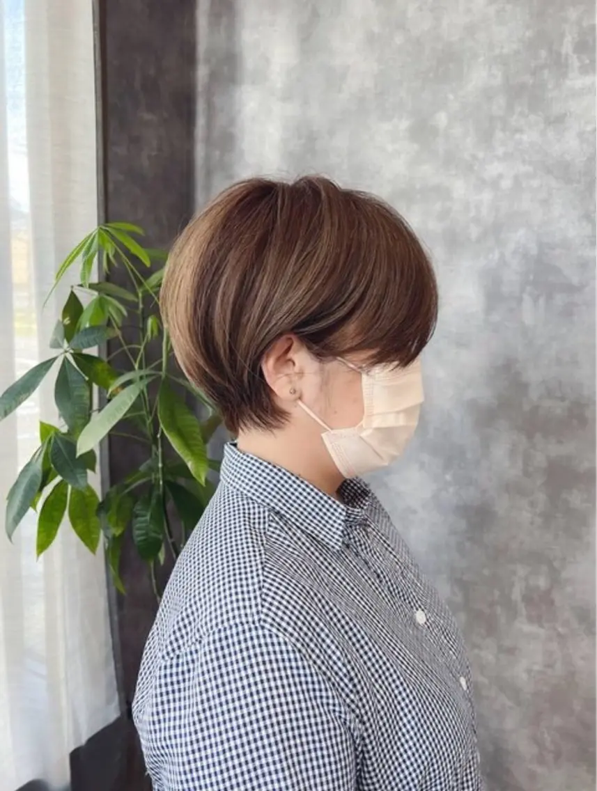 ショート カット ヘアカラー 佐藤 康汰のヘアスタイル