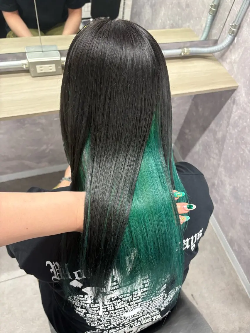 セミロング カラー キッズ アッシュ バレイヤージュ ミストバング ベージュカラー 黒髪 カット ヘアカラー トリートメント 歩くパワースポット 🦋KAHOのヘアスタイル