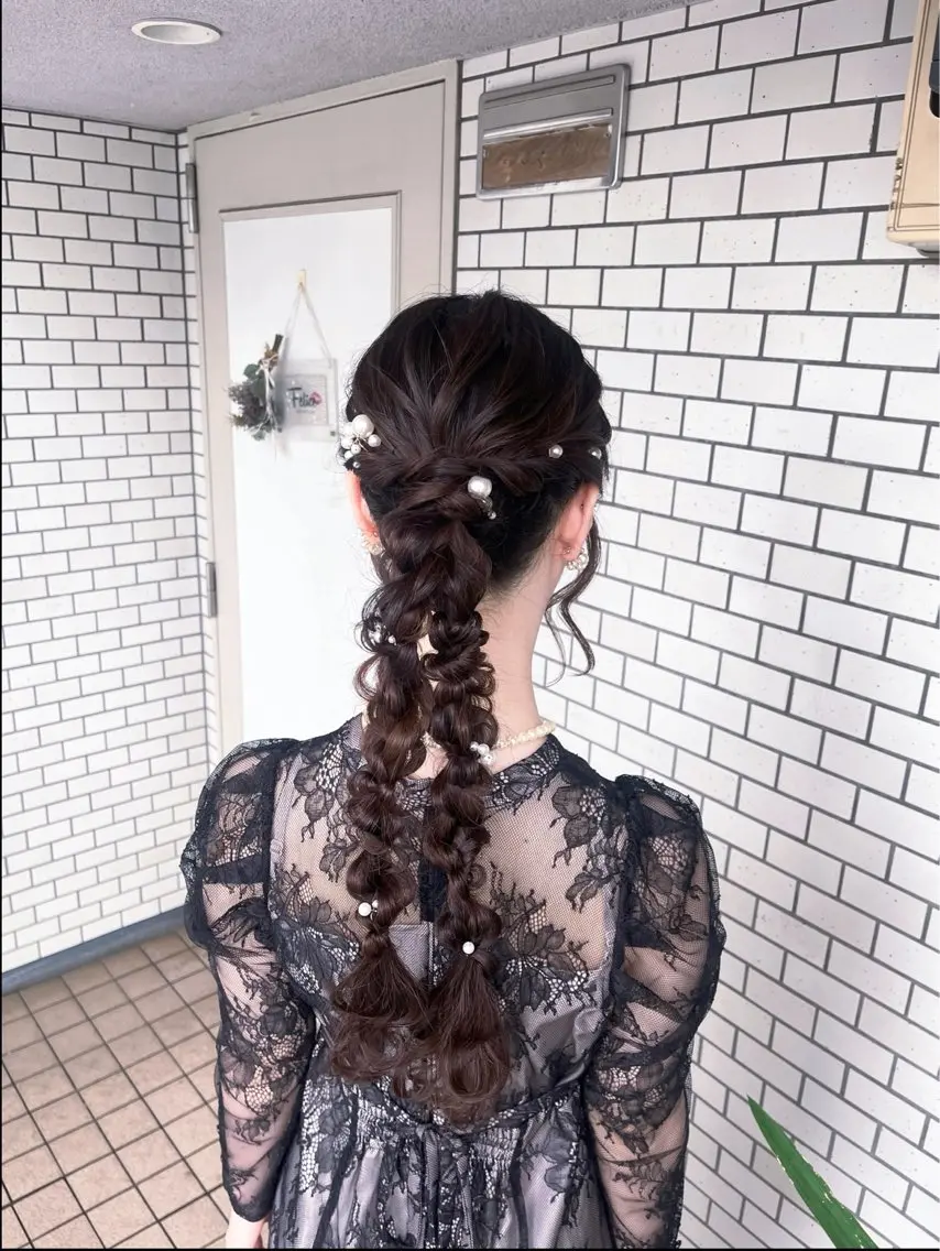 ヘアアレンジ ヘアセット 垢抜けヘアメイク🫧 JURI🪽のヘアスタイル