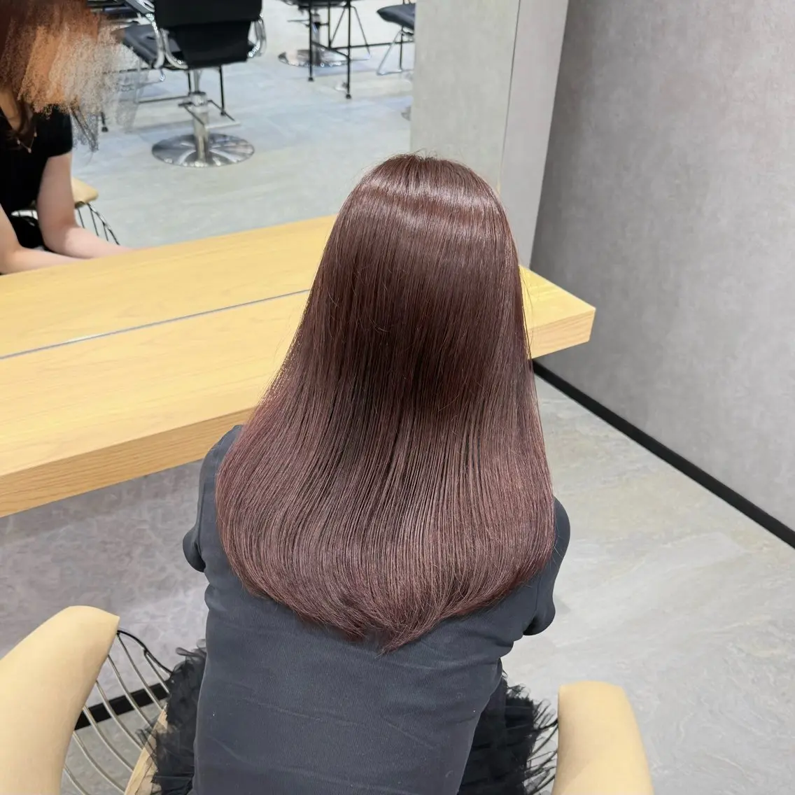 ロング 髪質改善 縮毛矯正 トリートメント 酸性ストレート カット ヘアカラー トリートメント すずきなつき 縮毛矯正🐰🌙のヘアスタイル