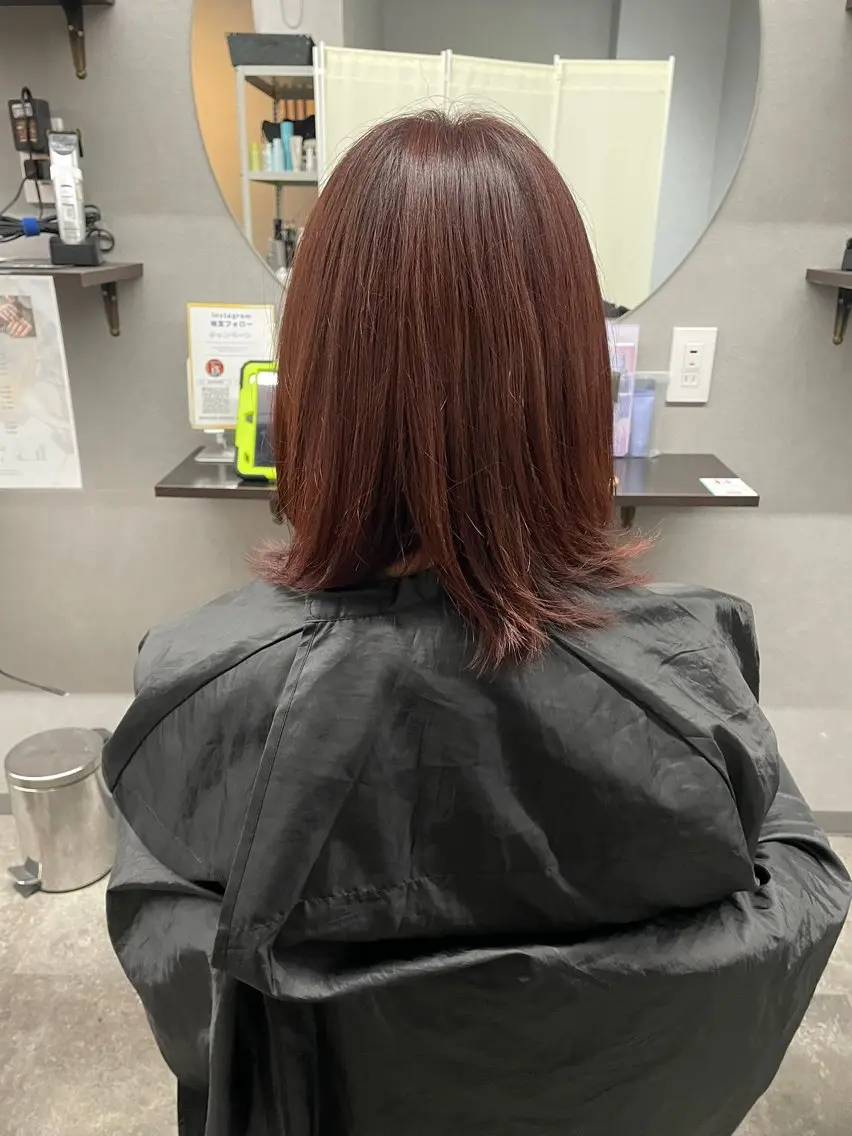 ミディアム ヘアカラー ヘアセット 🌻ミラクル美容師 🌻✨クッポ✨のヘアスタイル