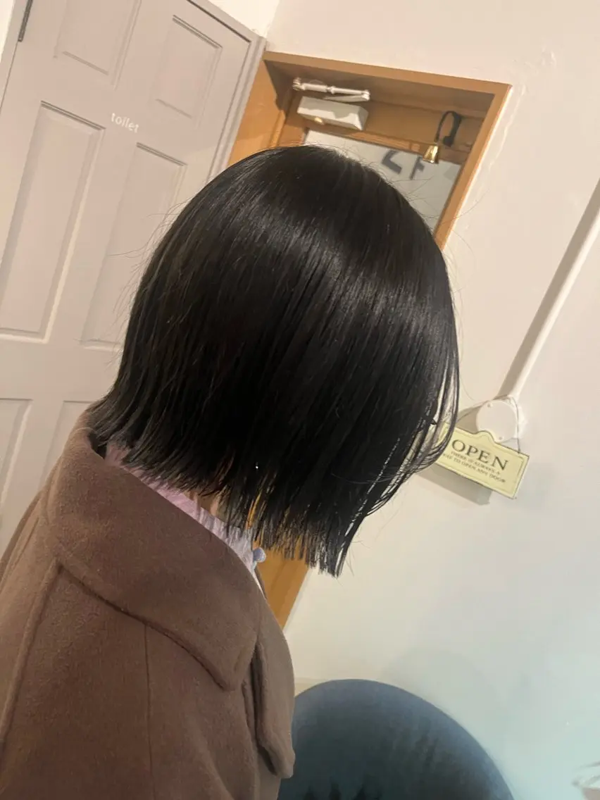 ショート 切りっぱなしボブ ボブ 高石 未唯のヘアスタイル