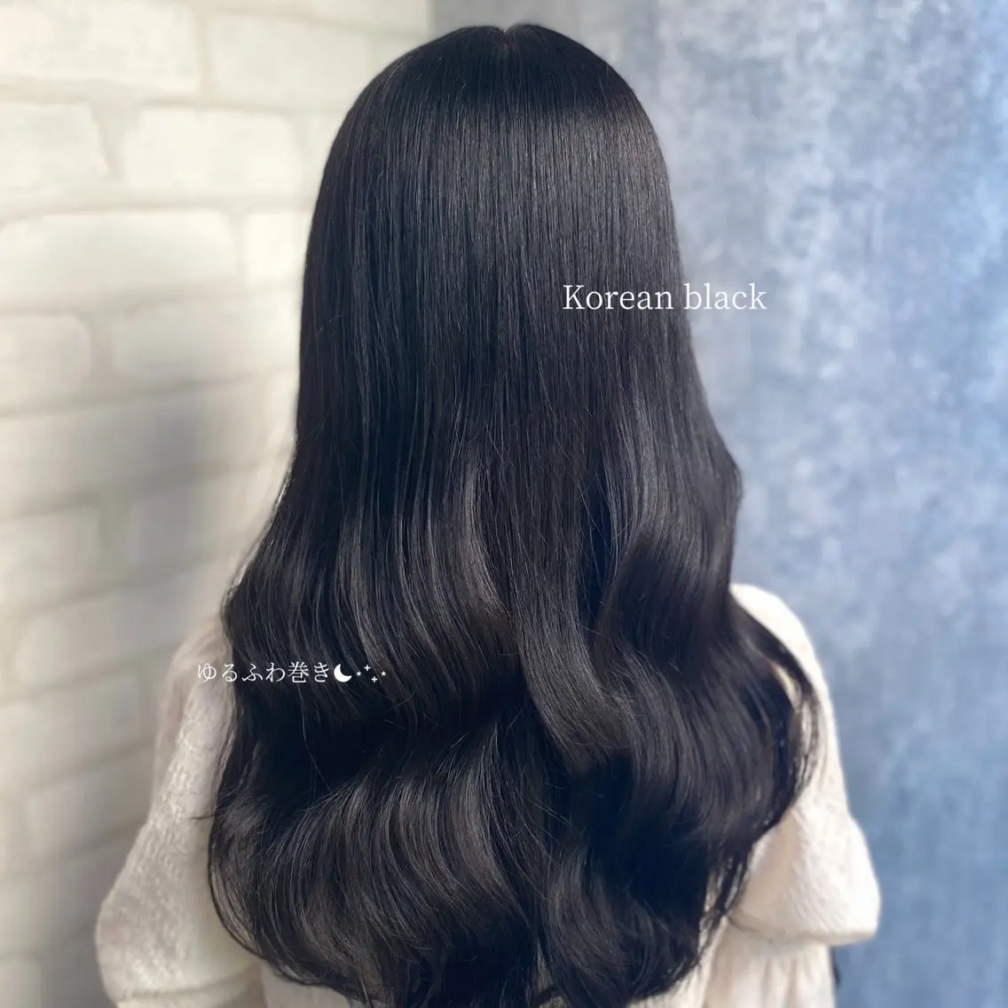 ロング カラー ブルーカラー 透明感カラー カット ヘアカラー トリートメント shiori/透明感 /顔周り/髪質改善のヘアスタイル