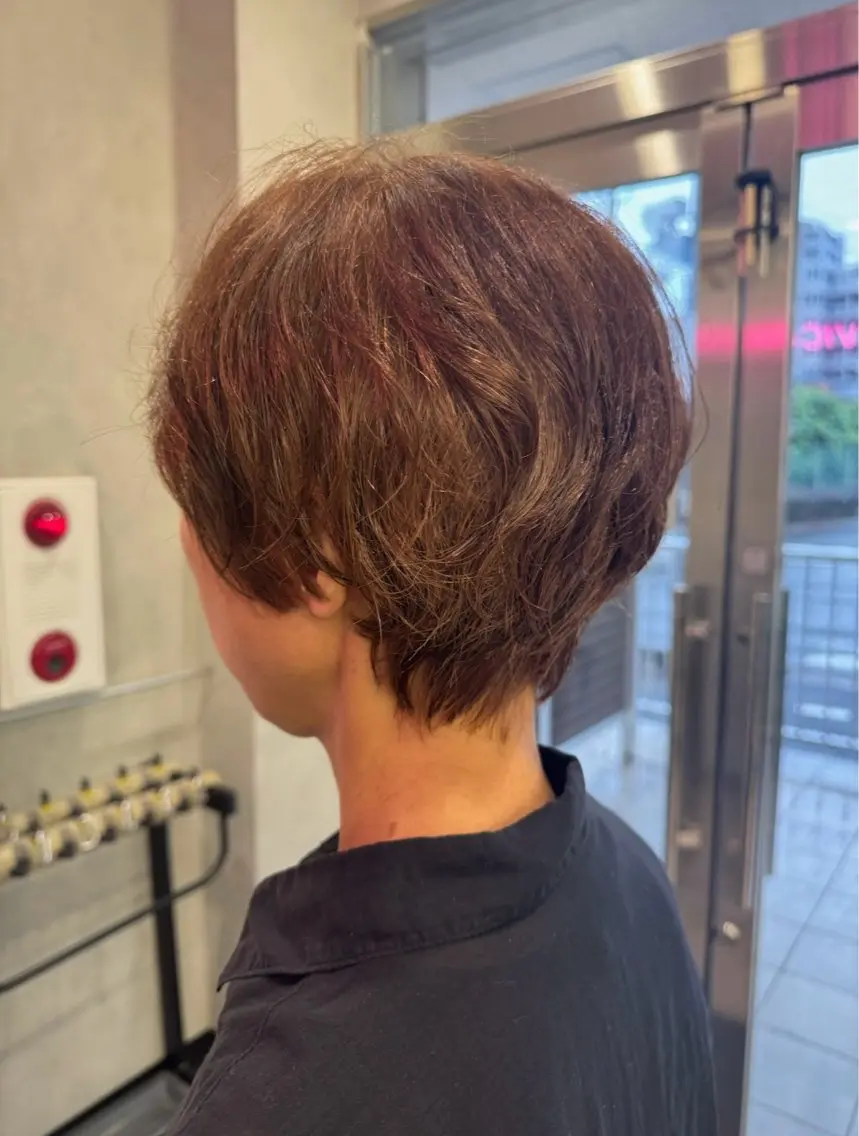 ショート カラー ヘアアレンジ ヘアカラー トリートメント 💫きたはら りおん💫のヘアスタイル