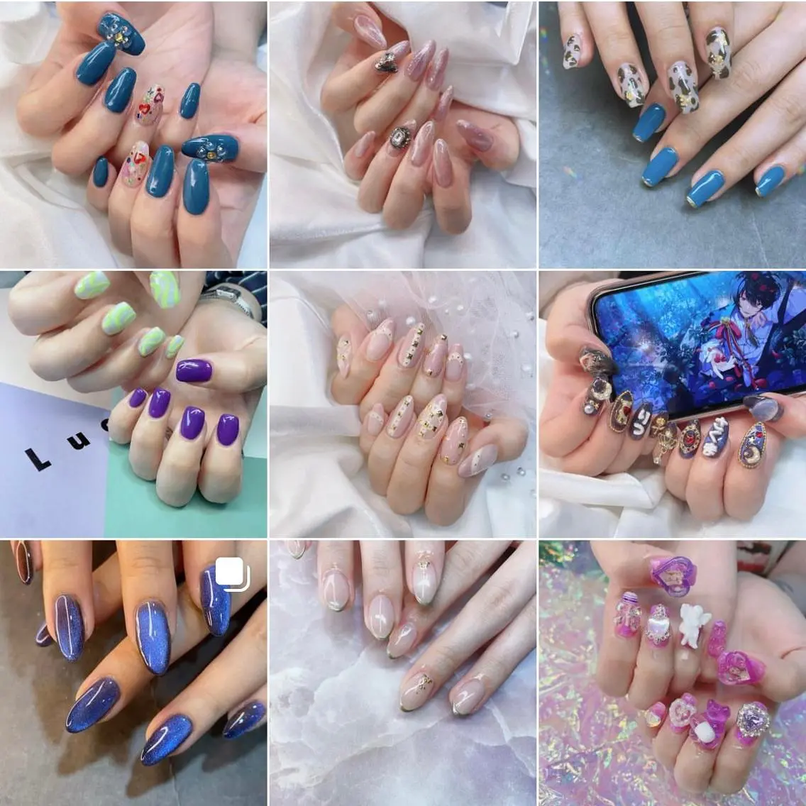 ネイル 渋谷／チップ長さ出し 👑アプレgel-xのネイルデザイン