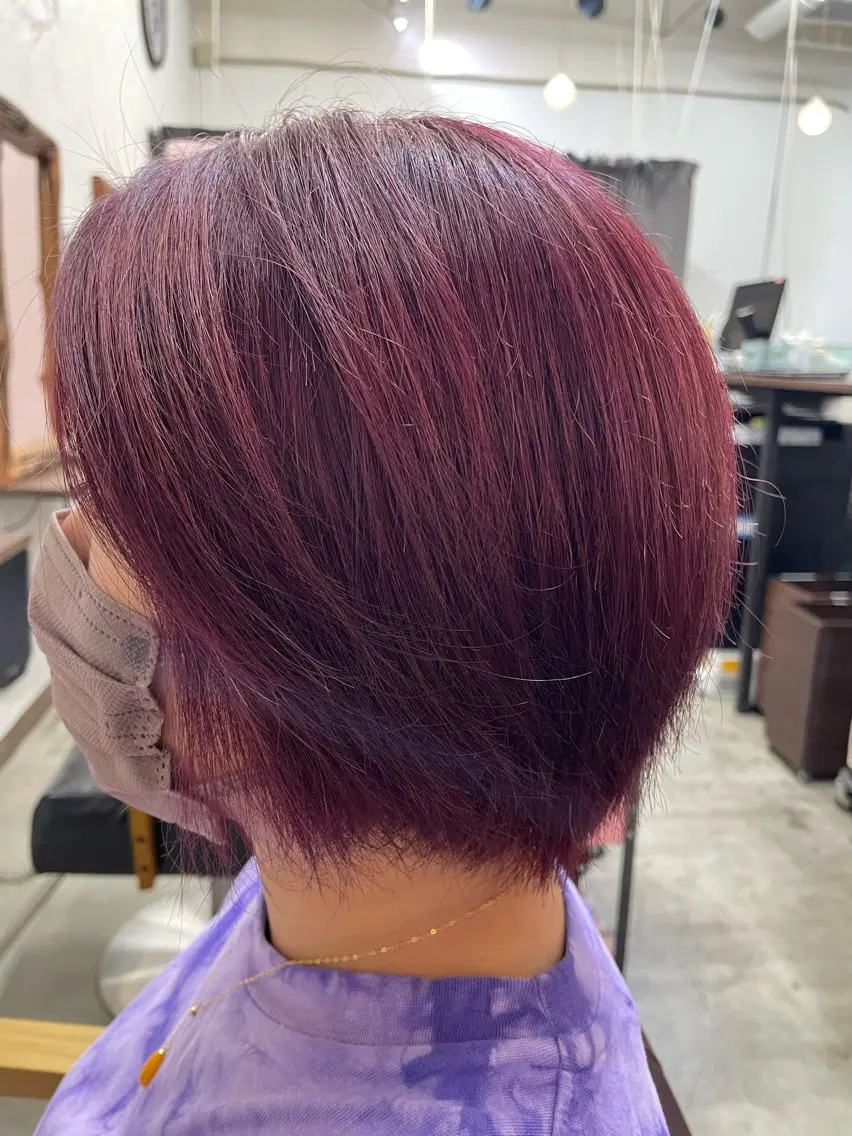 ショート カラー ヘアカラー 佐藤天斗 /スタイリストのヘアスタイル