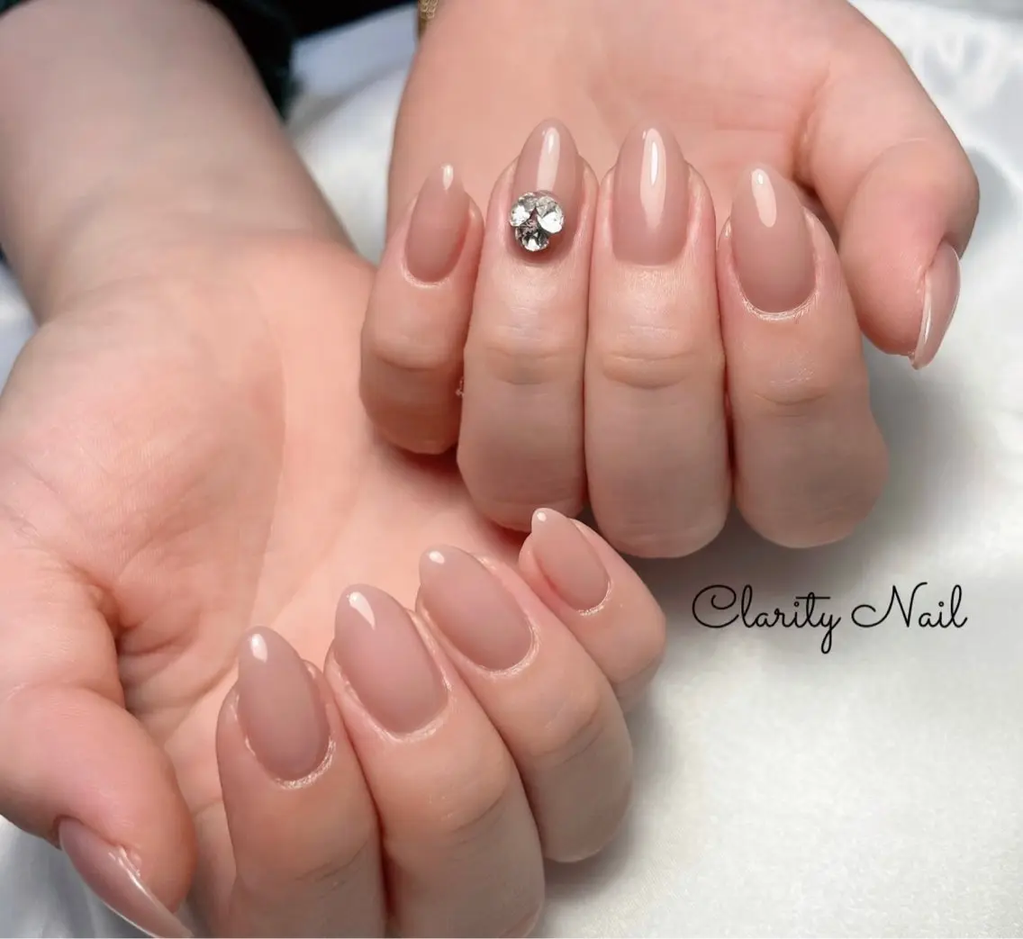 ネイル ワンカラーネイル ハンドネイル Clarity Nailのネイルデザイン