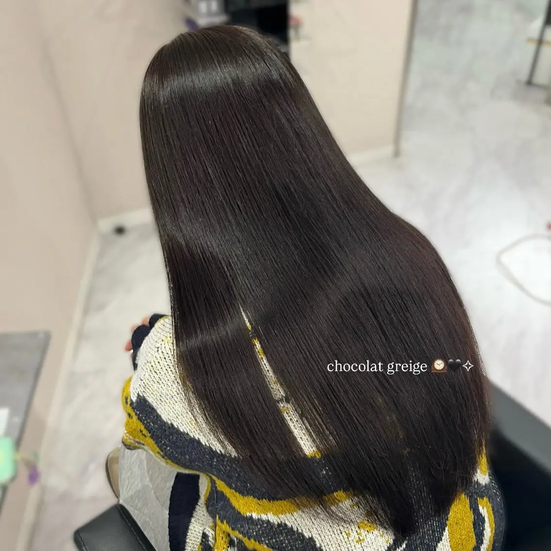 ロング カラー ヘアカラー 透明感カラー🪼🩵 𝐑𝐢𝐧のヘアスタイル
