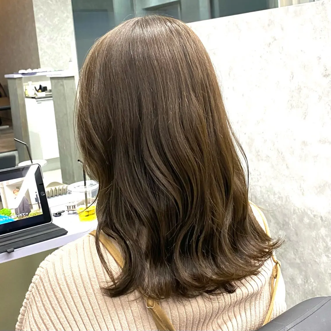 🌈カット+透明感カラー+トリートメント🌈の写真