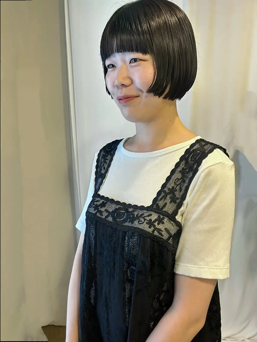 ショート ショートボブ ボブ ショートヘア カット トリートメント シシドアスカ /中目黒/パーマのヘアスタイル
