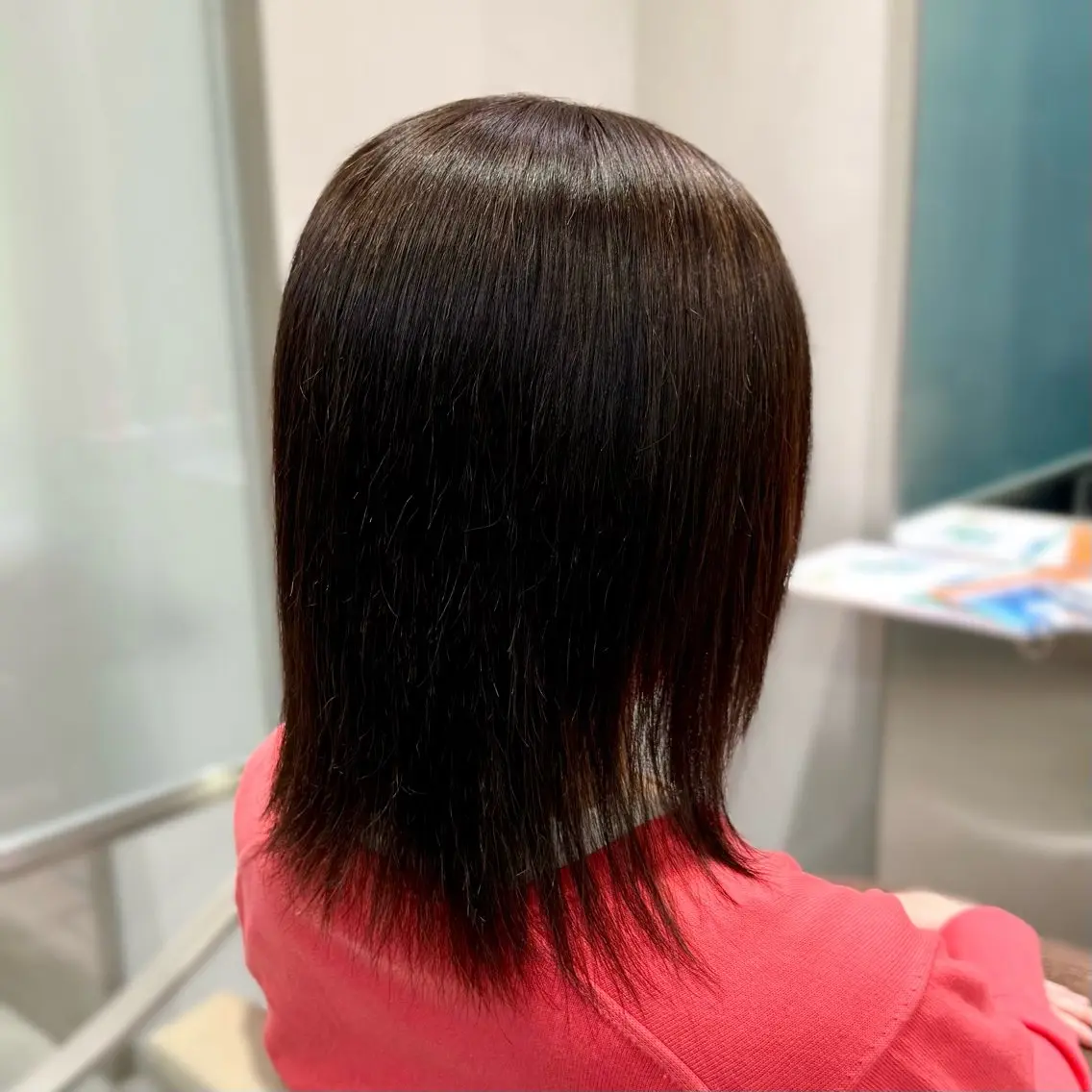 ミディアム ヘアカラー 福田 望実のヘアスタイル