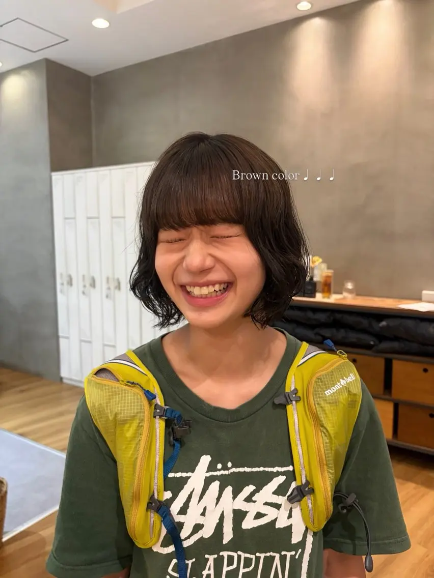 カラー ブラウンカラー ヘアカラー 清水 璃央のヘアスタイル