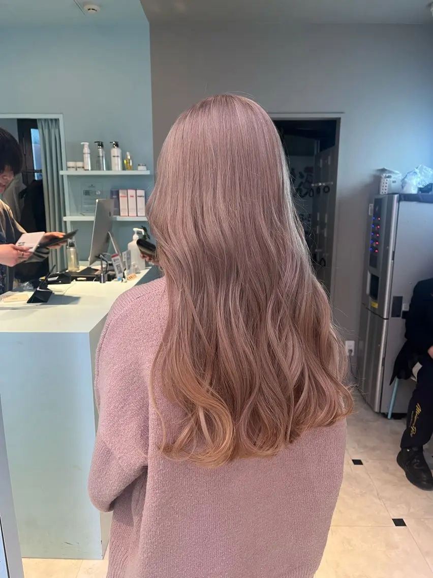 ロング カラー ヘアカラー トリートメント ブリーチカラー 🩵MIZUKIのヘアスタイル
