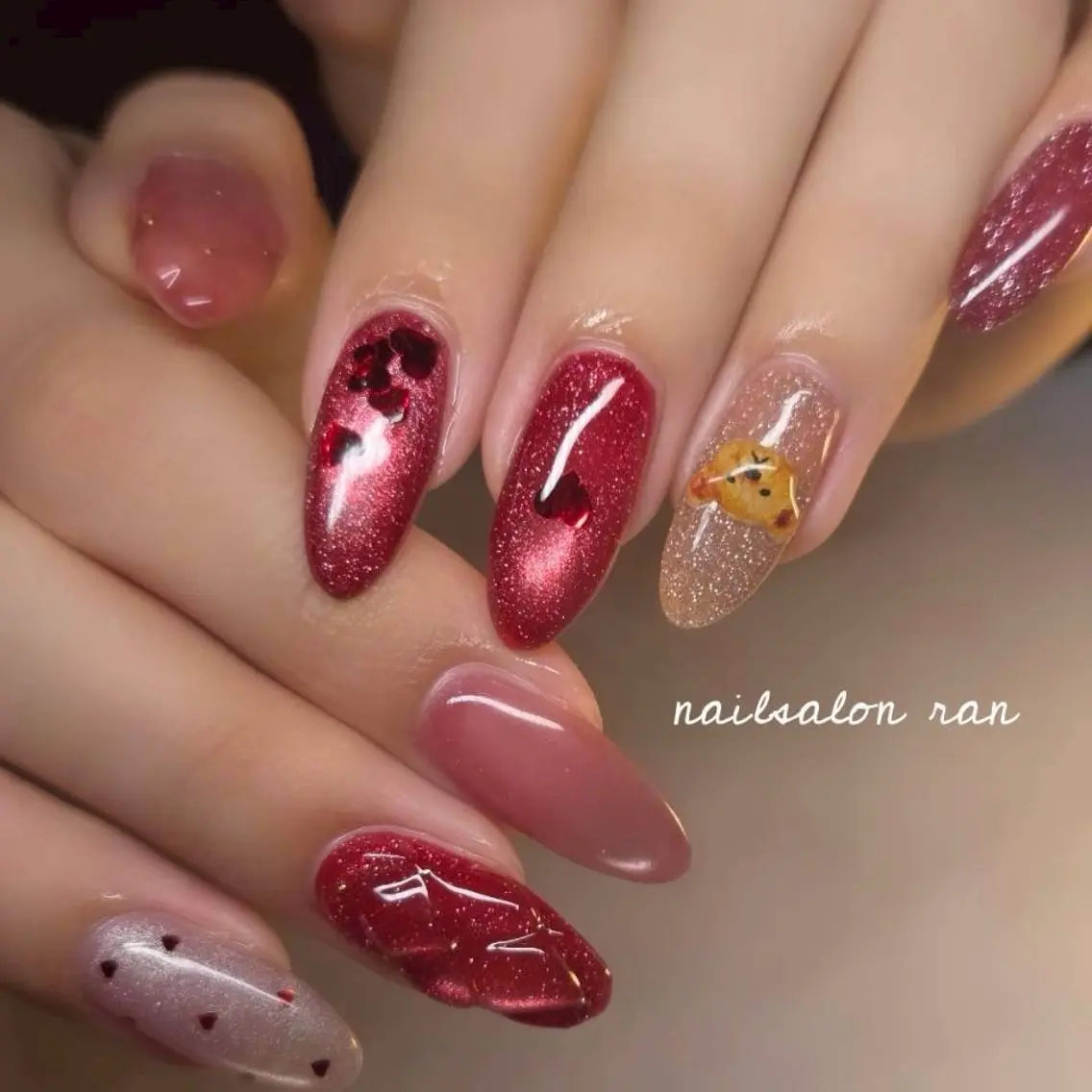 ネイル フラッシュネイル ラメ(グリッター) ハンドネイル ハンドケア nailsalon ranのネイルデザイン