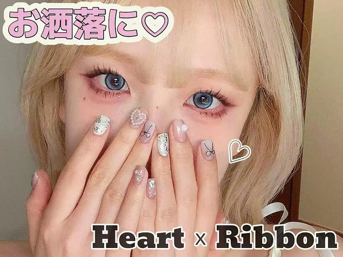 ネイル アートネイル オーロラネイル チークネイル 成人式 長さ出し ハンドネイル ナユキNA.YUKI 渋谷店のネイルデザイン