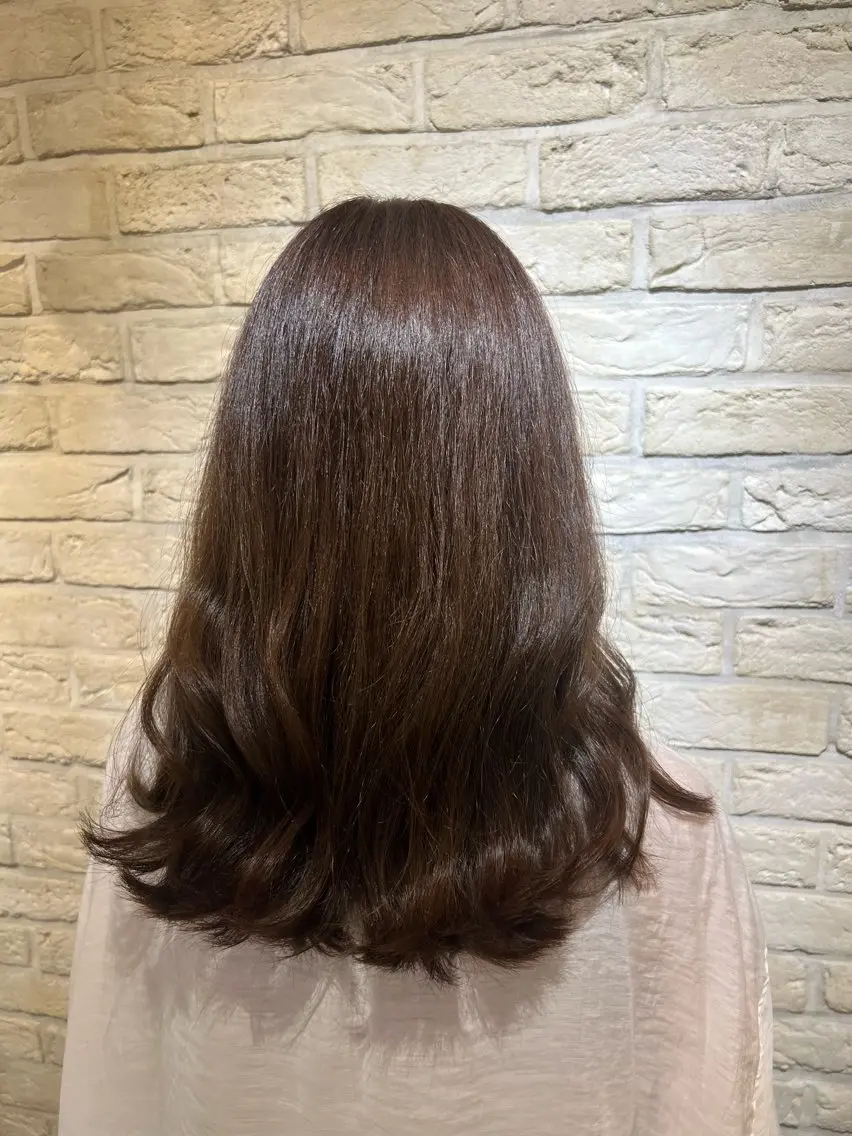 セミロング 美髪矯正/艶髪 CLUTCH田中海琴のヘアスタイル