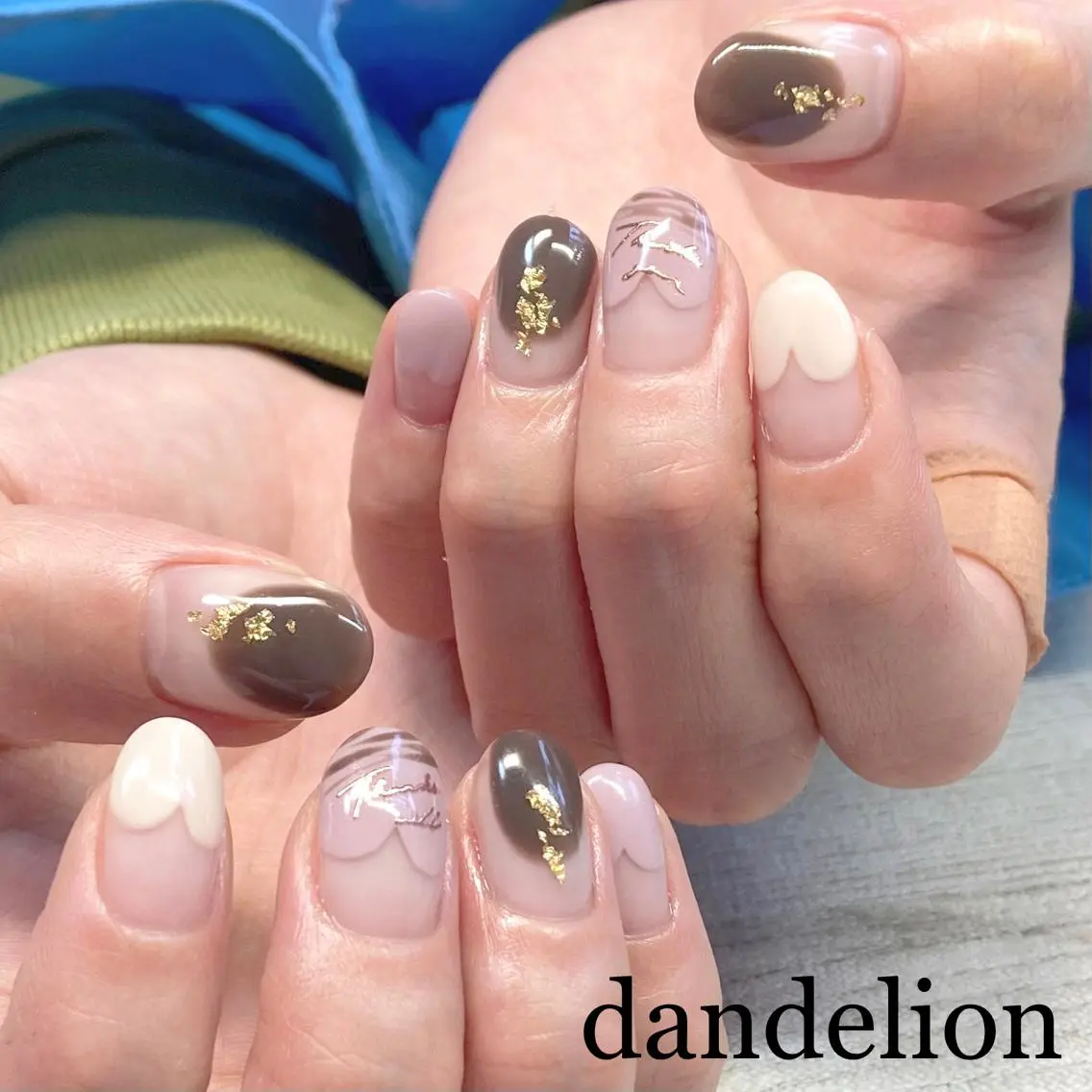 ネイル ハンドネイル ハンドケア dandelion ダンデライオンのネイルデザイン