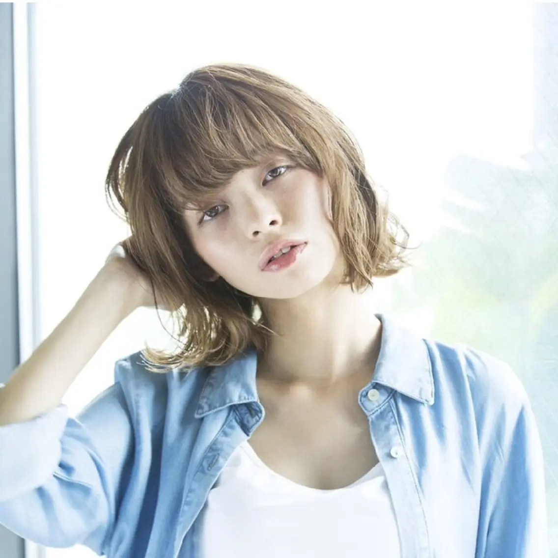 ミディアム カラー 末長 瑛太のヘアスタイル