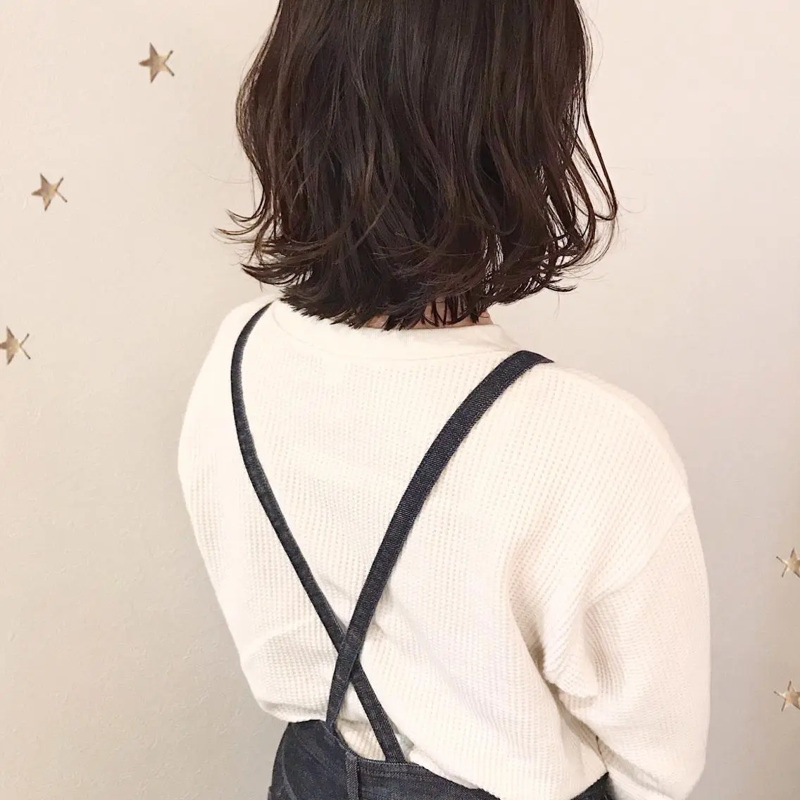 ミディアム カラー 市川 千夏のヘアスタイル