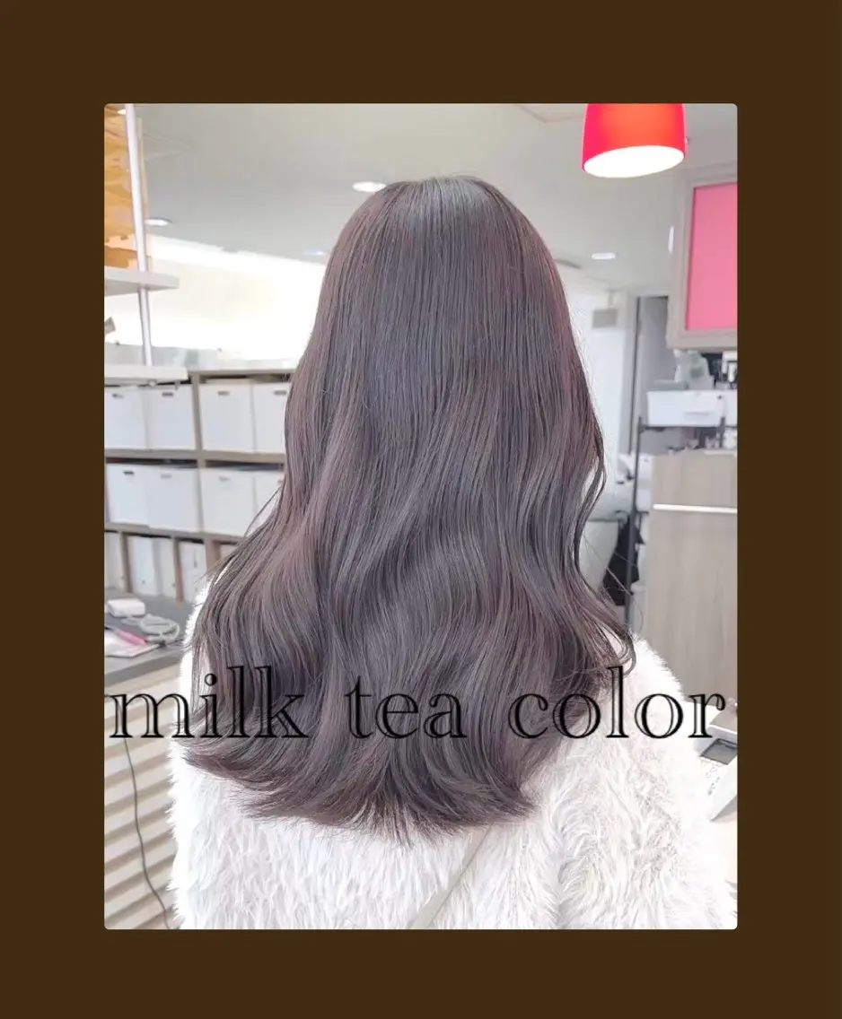 ロング カラー 切りっぱなしボブ ベージュカラー 黒髪 ブリーチ ブルーカラー 🥀髪質改善/ 透明感🥀ユイキのヘアスタイル