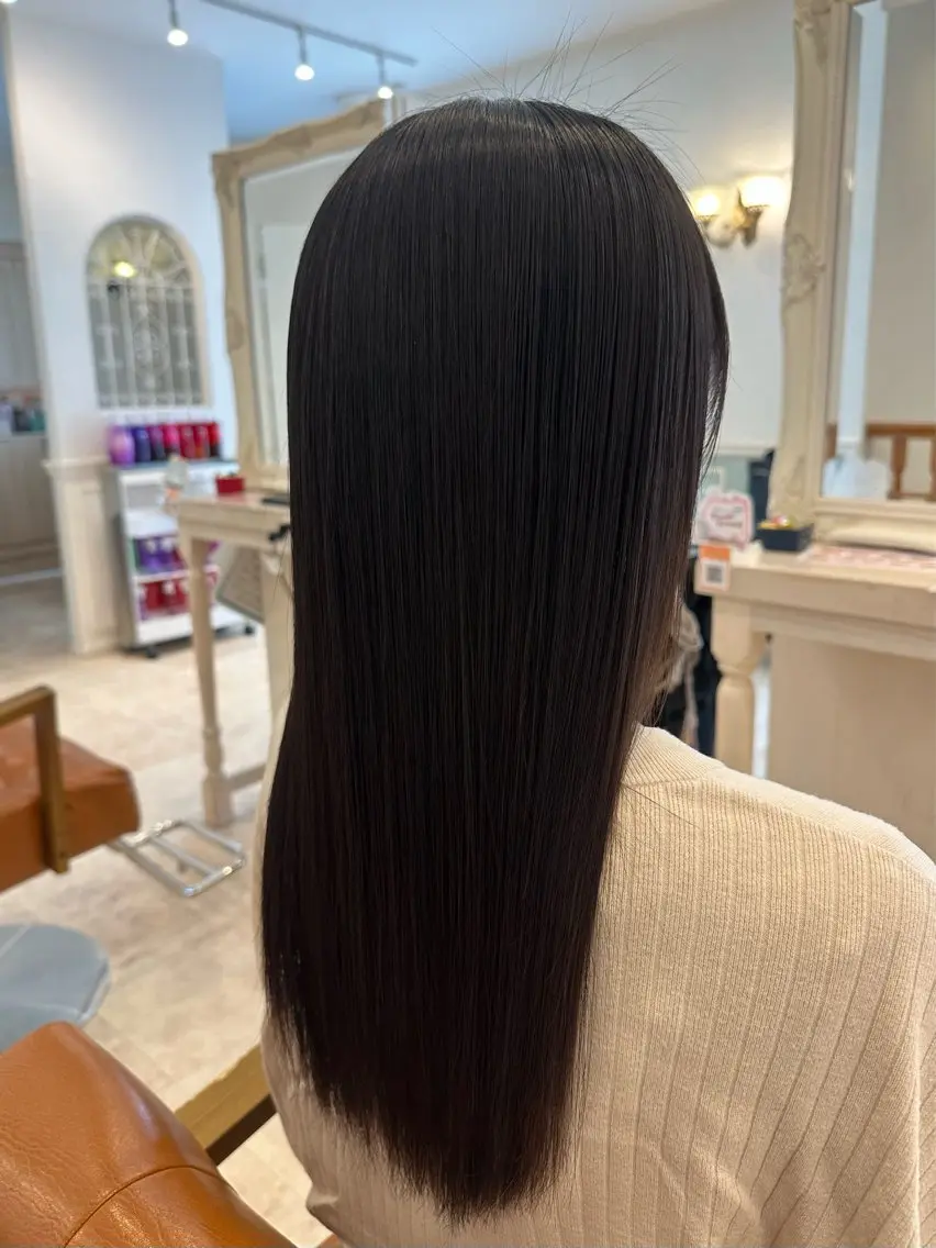 縮毛矯正 透明感ブリーチなし Wカラー / 田村のヘアスタイル