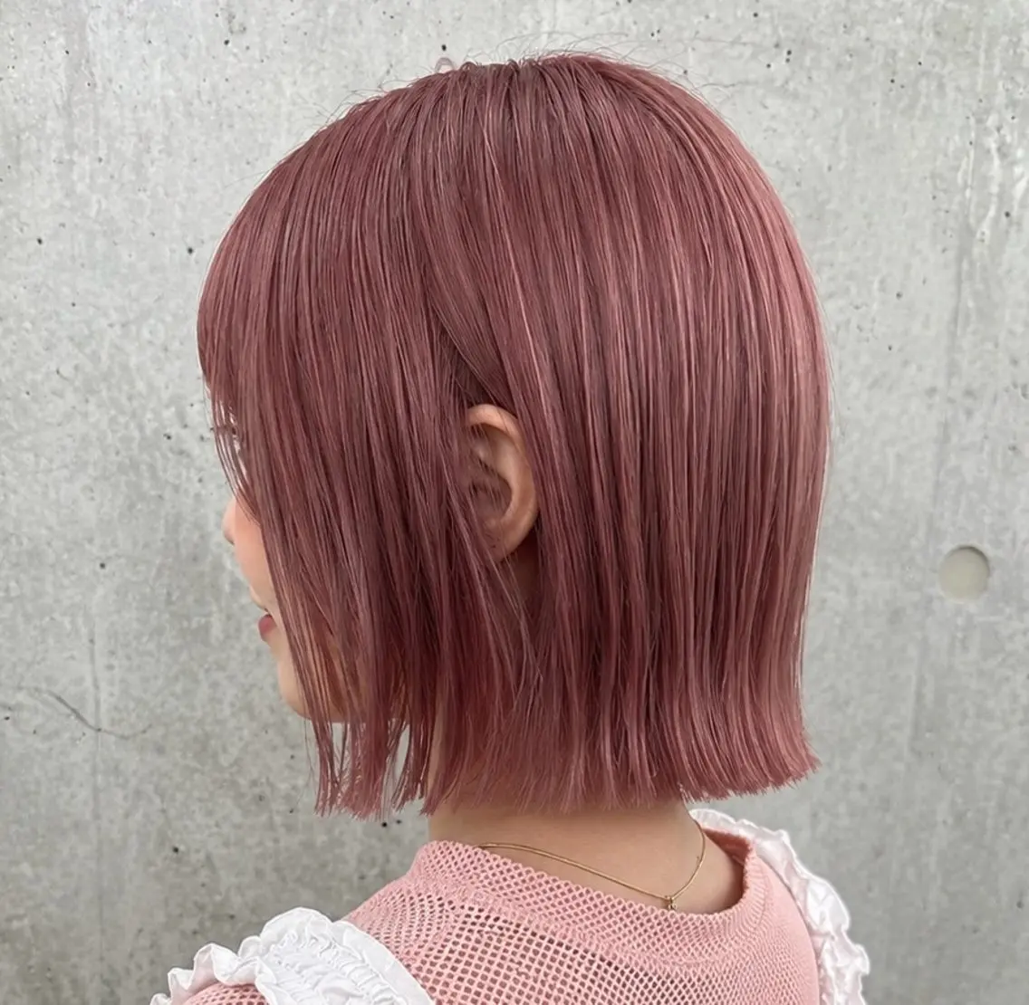 ミディアム カラー ヘアカラー 🍎暖色🍊/ボブ/ ケアブリーチ/あいらのヘアスタイル