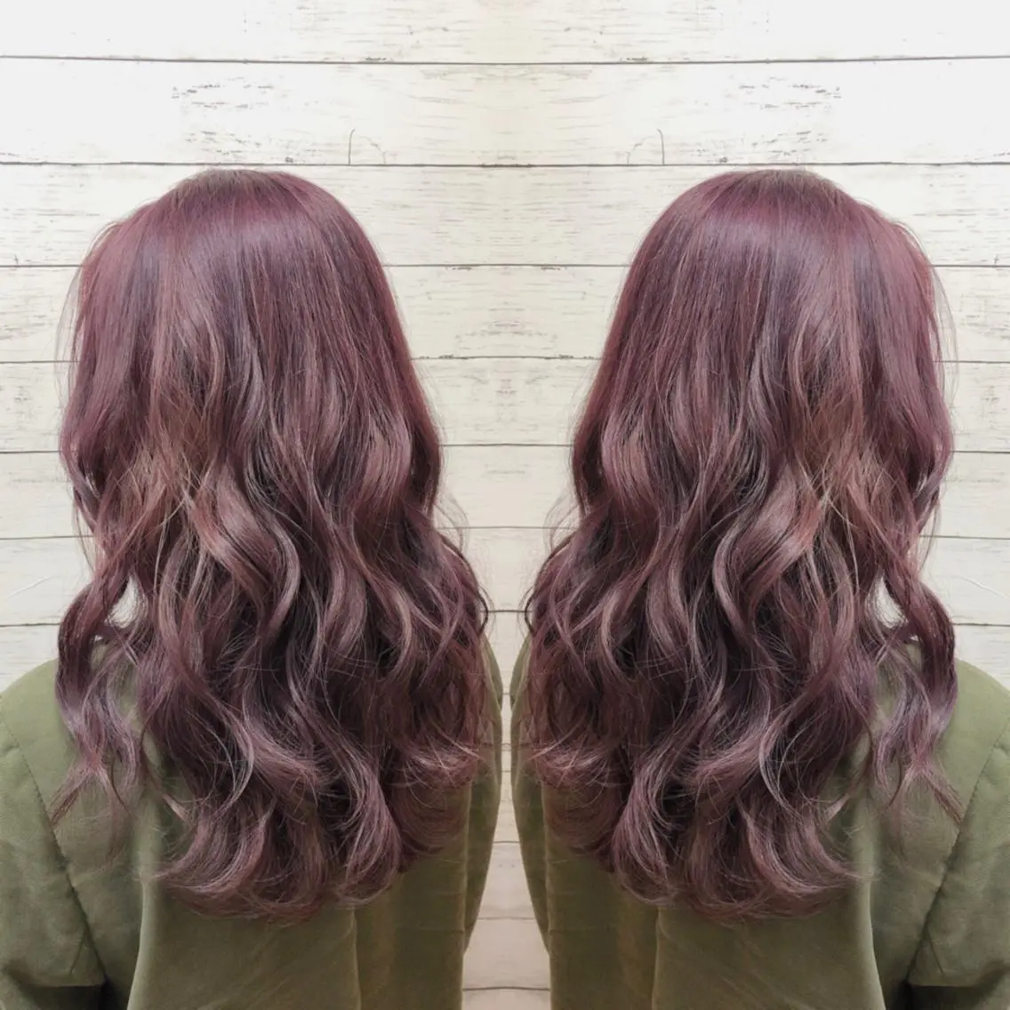 ロング カラー ヘアカラー ヘアセット 韓国ヘア🤍髪質改善 🇰🇷AKANEのヘアスタイル