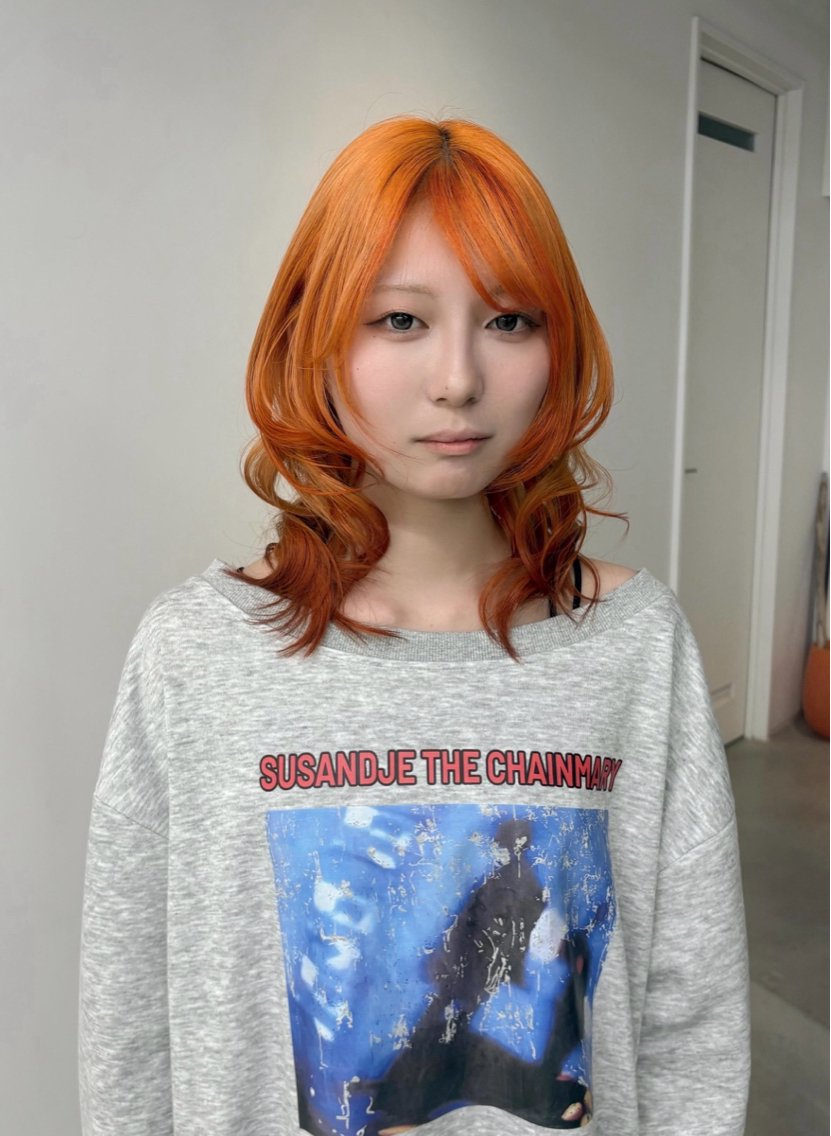 セミロング カラー ヘアカラー 【sica】 チナのヘアスタイル