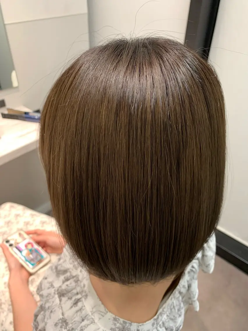 ミディアム トリートメント 松田 啓志のヘアスタイル