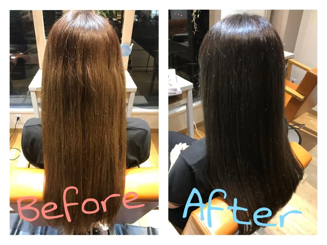 ロング カラー オーガニックカラー トリートメント ☻BRAVE柏東口店 わたなべ りこ☻のヘアスタイル