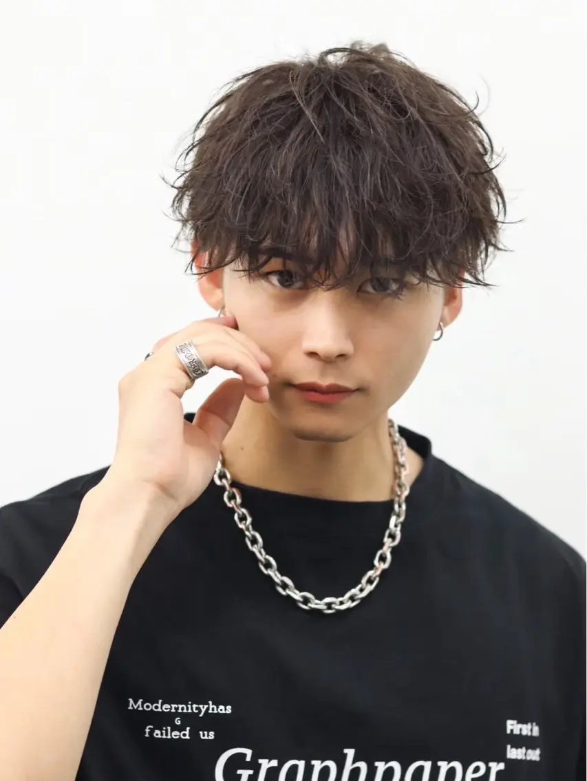 パーマ メンズ カット パーマ 💈メンズ特化💈 康誠💈理容免許取得のヘアスタイル