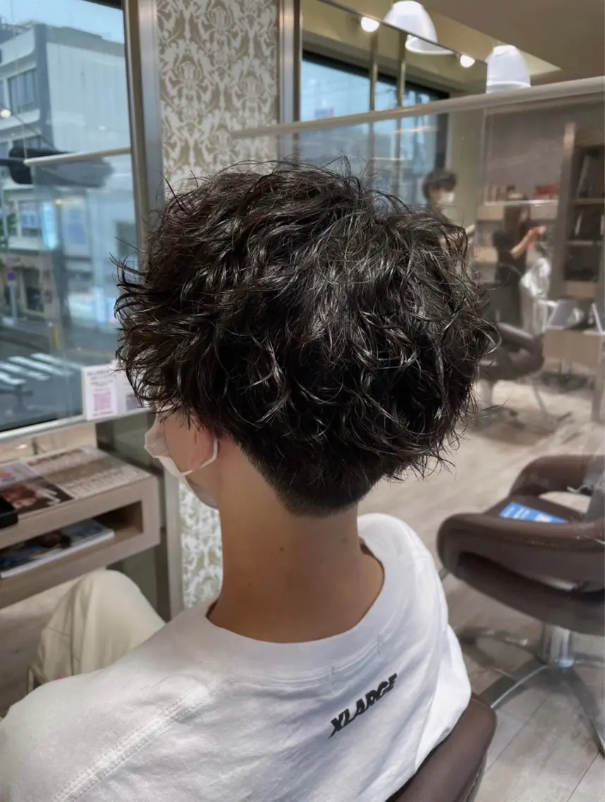パーマ メンズ 國武 汐那のヘアスタイル
