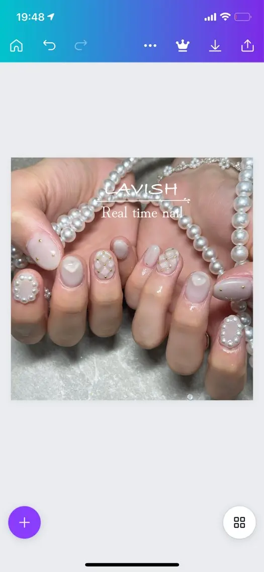 ネイル LAVISH 大和店 emi・:*+のネイルデザイン