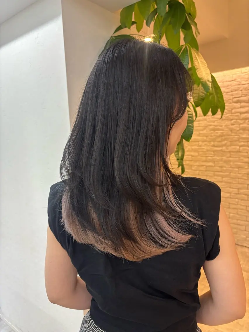 ロング カット ヘアカラー トリートメント Viot 銀座 樋口 桃佳のヘアスタイル