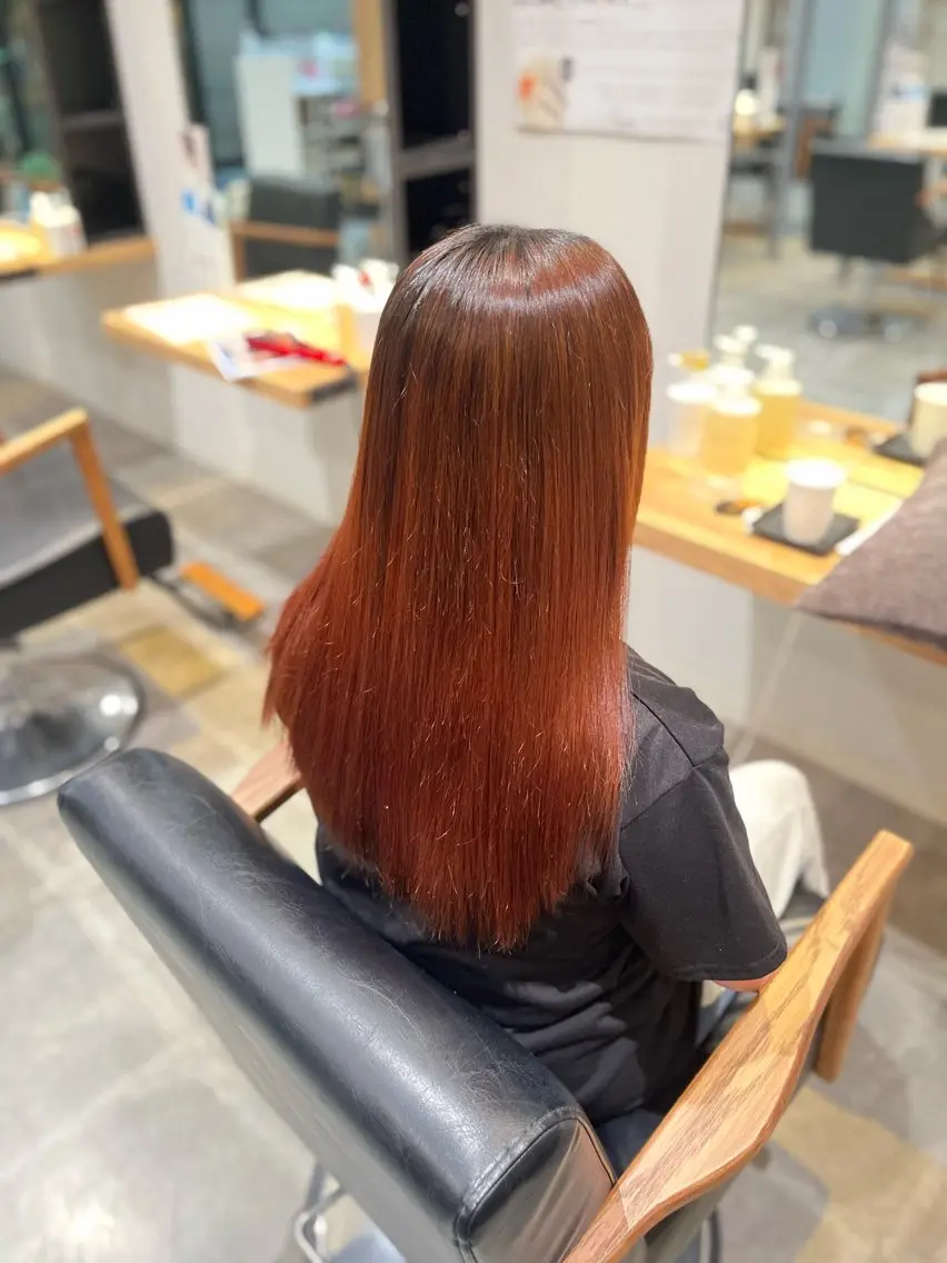 ロング 縮毛矯正 髪質改善カラー/ NARUMIのヘアスタイル