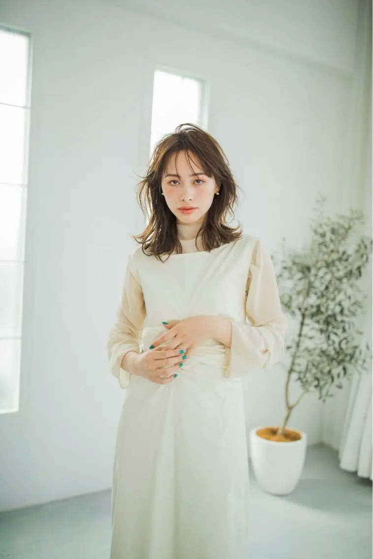 ミディアム カラー 透明感カラー ヘアカラー トリートメント ヘッドスパ 🪐透明感カラー/ カワクボ モネのヘアスタイル